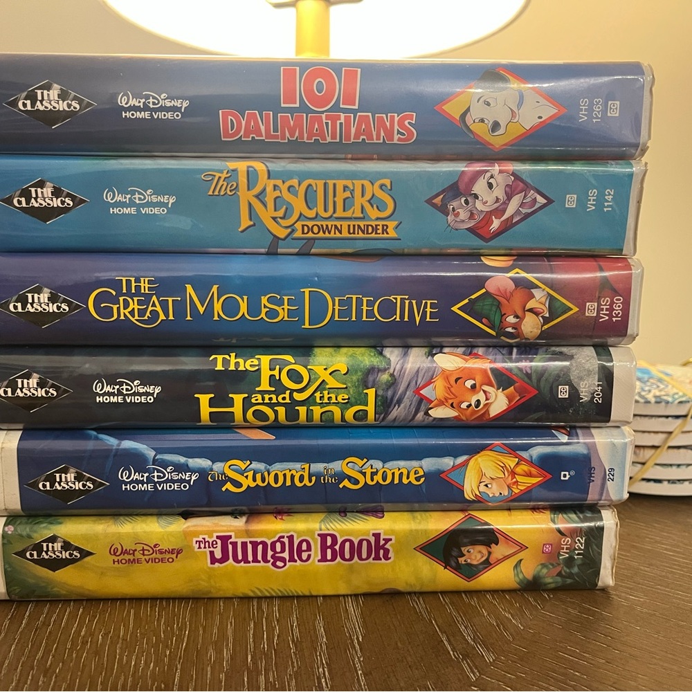 Disney Black Diamond Original Collectible Lot of 6 Classics.